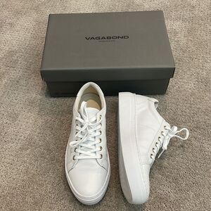 White platform sneakers